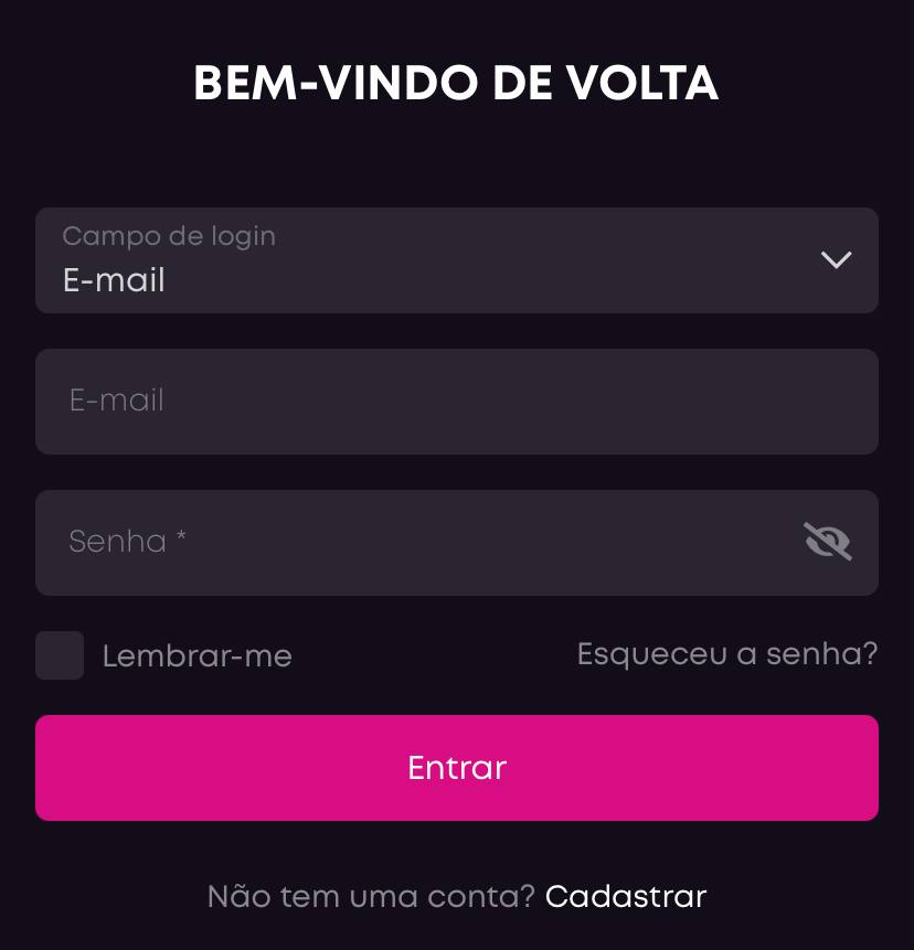 Login na VBET pelo desktop